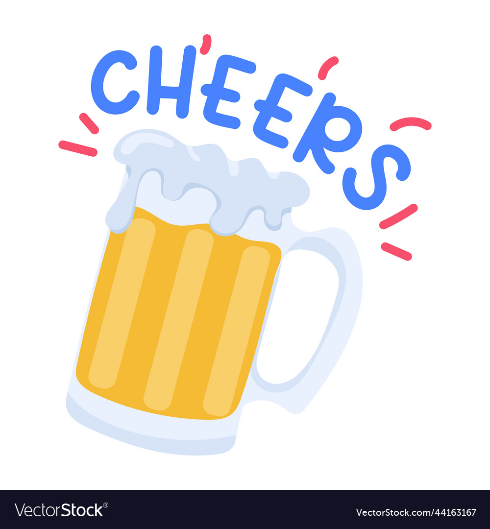 Cheers Royalty Free Vector Image - VectorStock