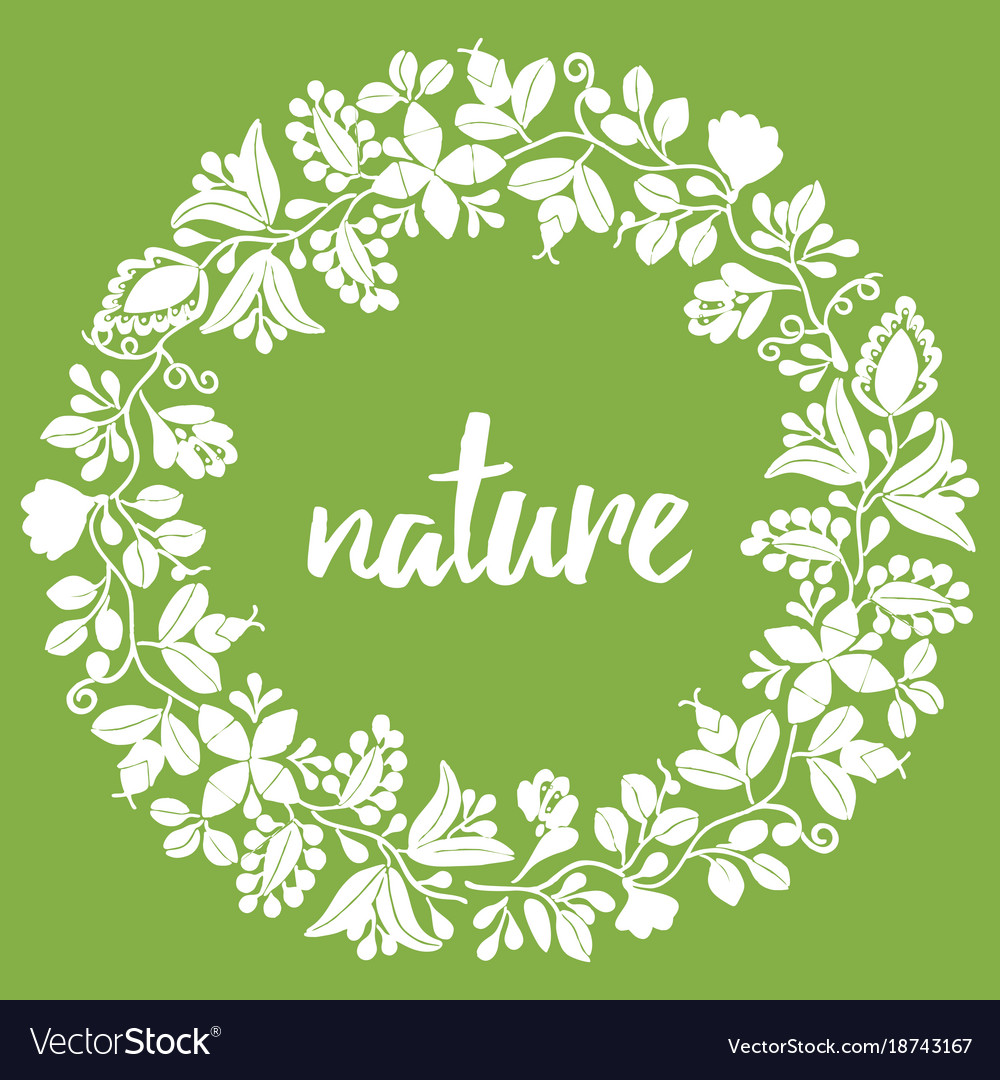 Nature floral wreath