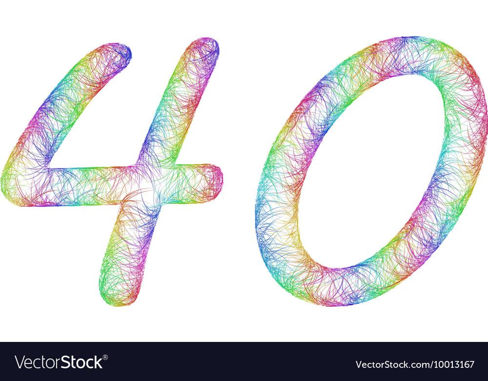 Rainbow sketch font design