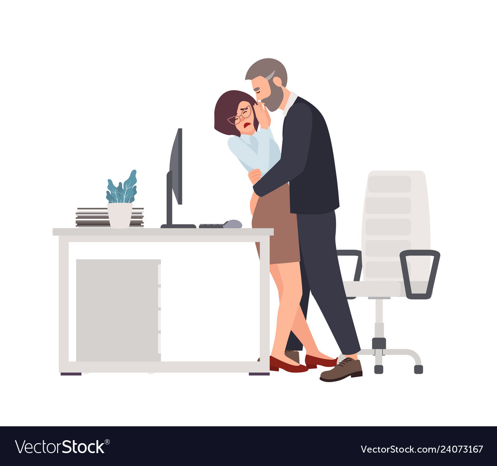 Sexual Harassment Assault And Abuse Incident Vector Image