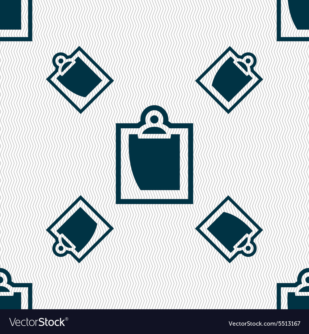 Sheet paper icon sign seamless pattern