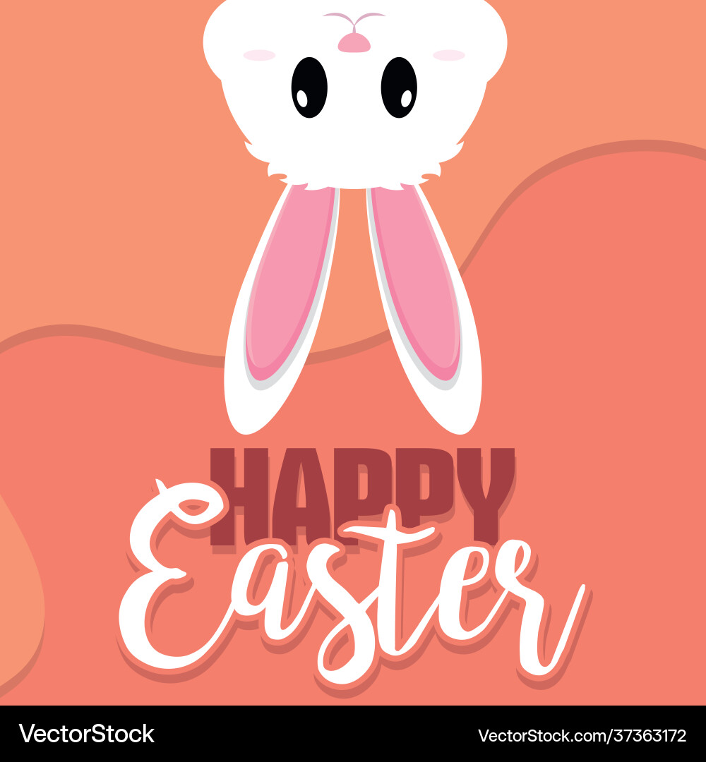 Happy easter poster Royalty Free Vector Image - VectorStock