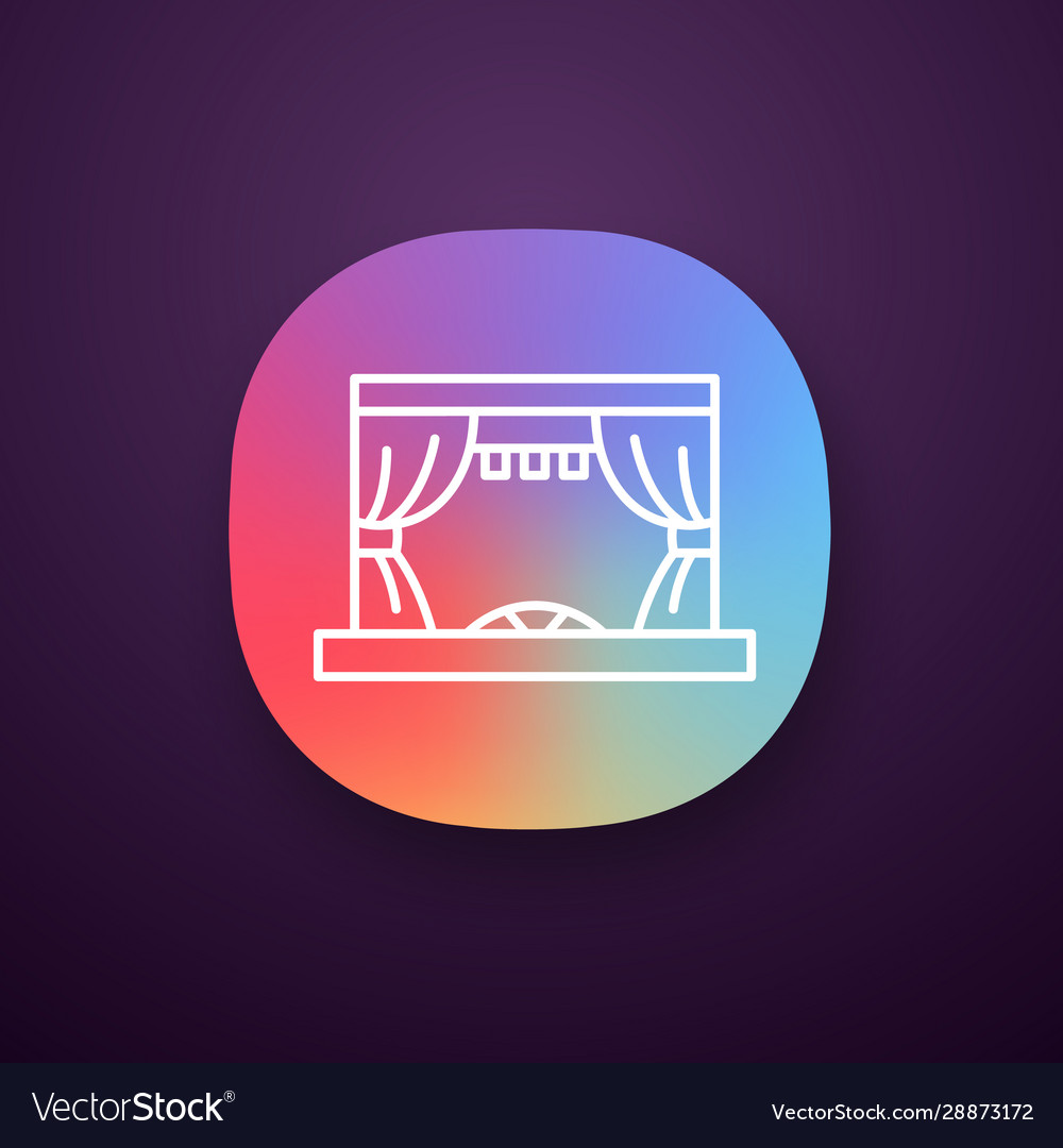 Theater stage app icon