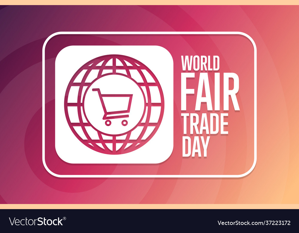 World fair trade day holiday concept template