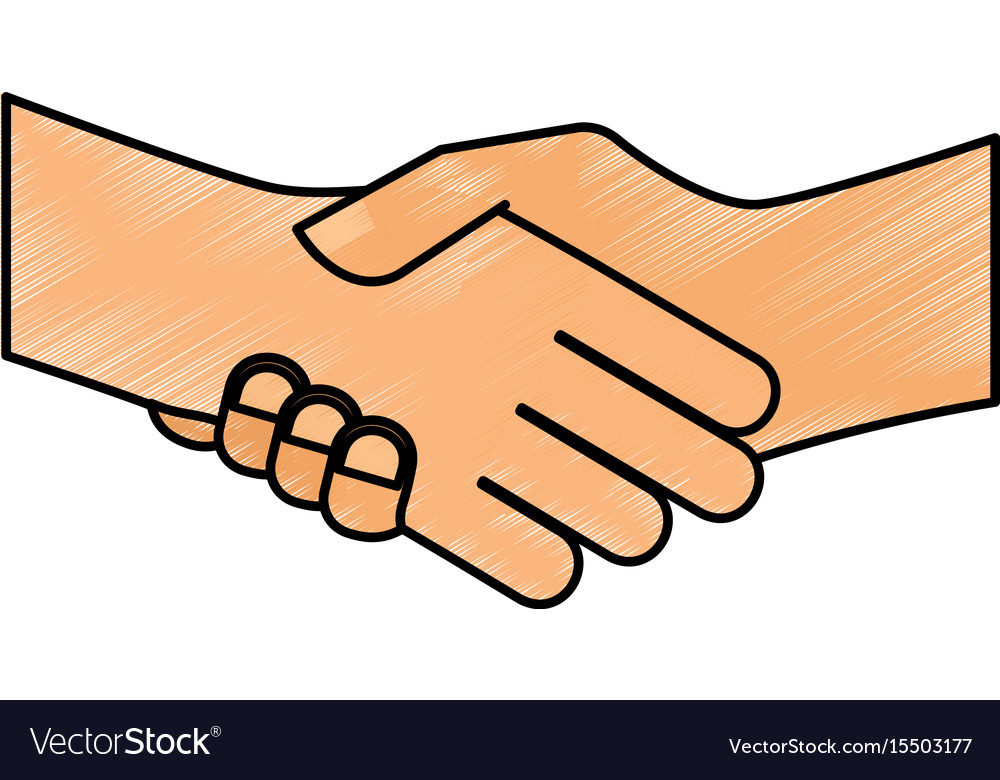 Hand shake isolated icon Royalty Free Vector Image