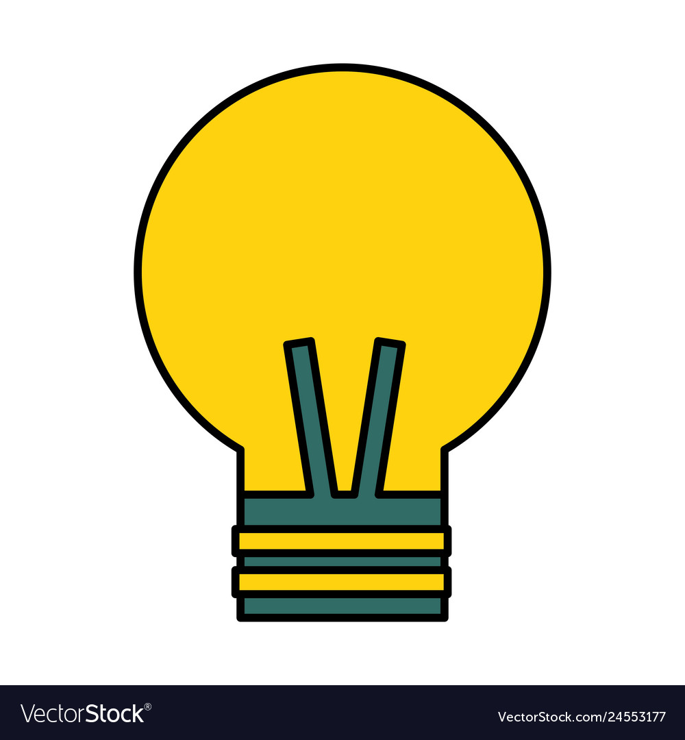 Light bulb on white background