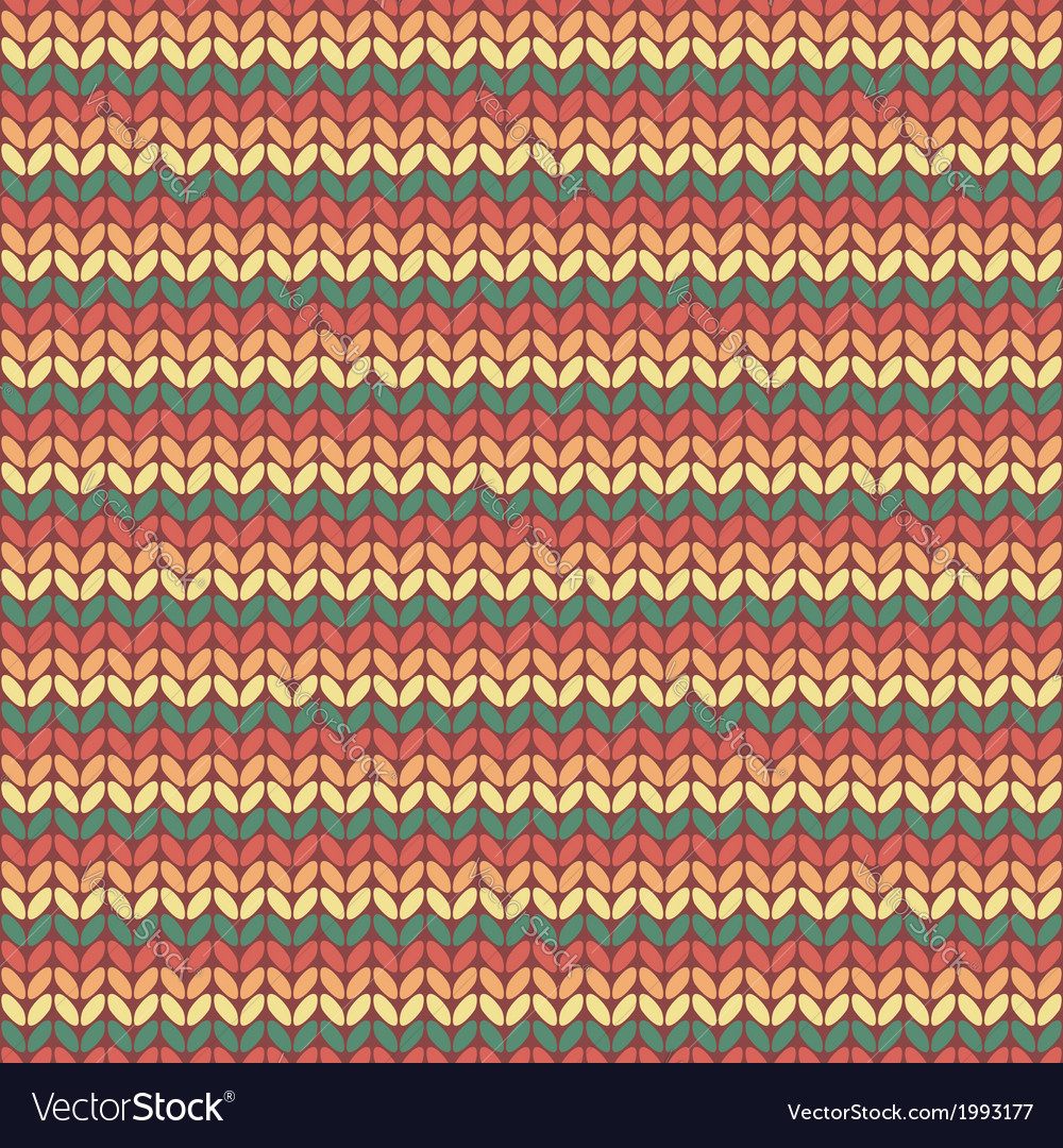 Seamless knitted pattern