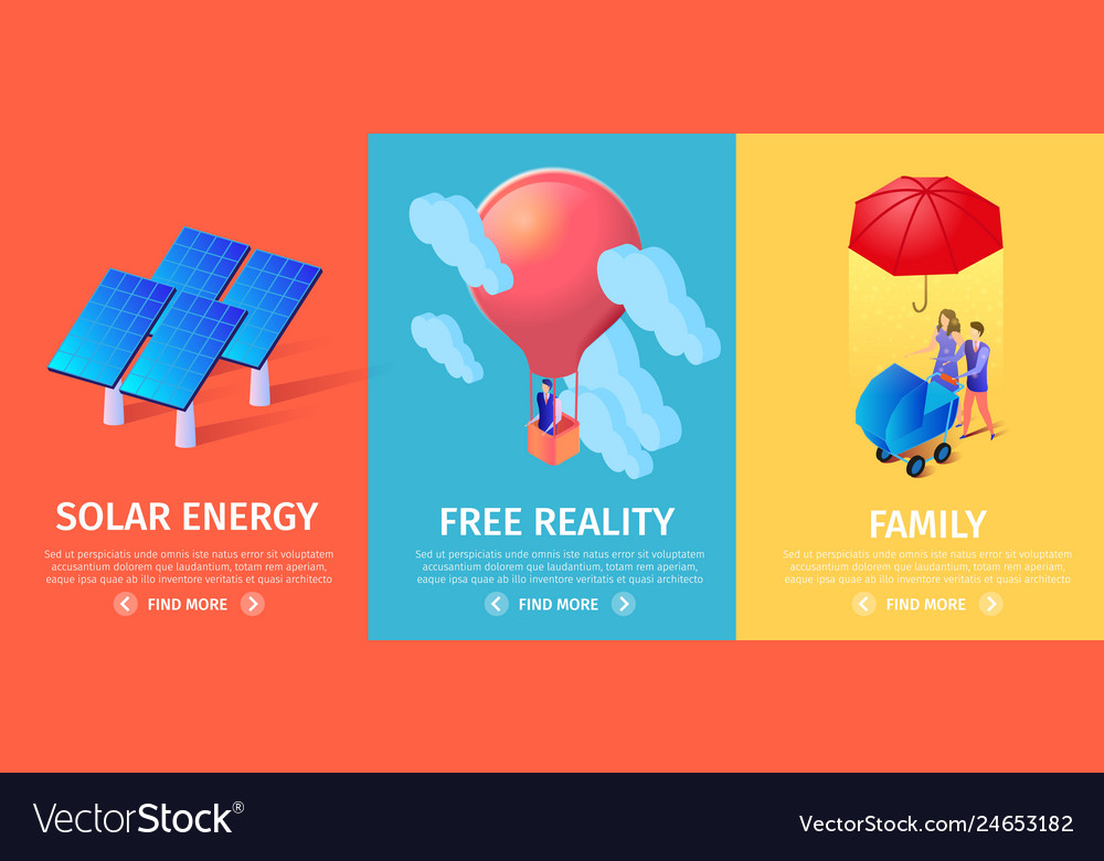 Colorful vertical banners set copy space