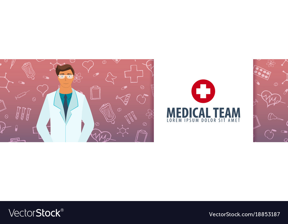 Doctor Medical Banner Health Care Royalty Free Vector Image