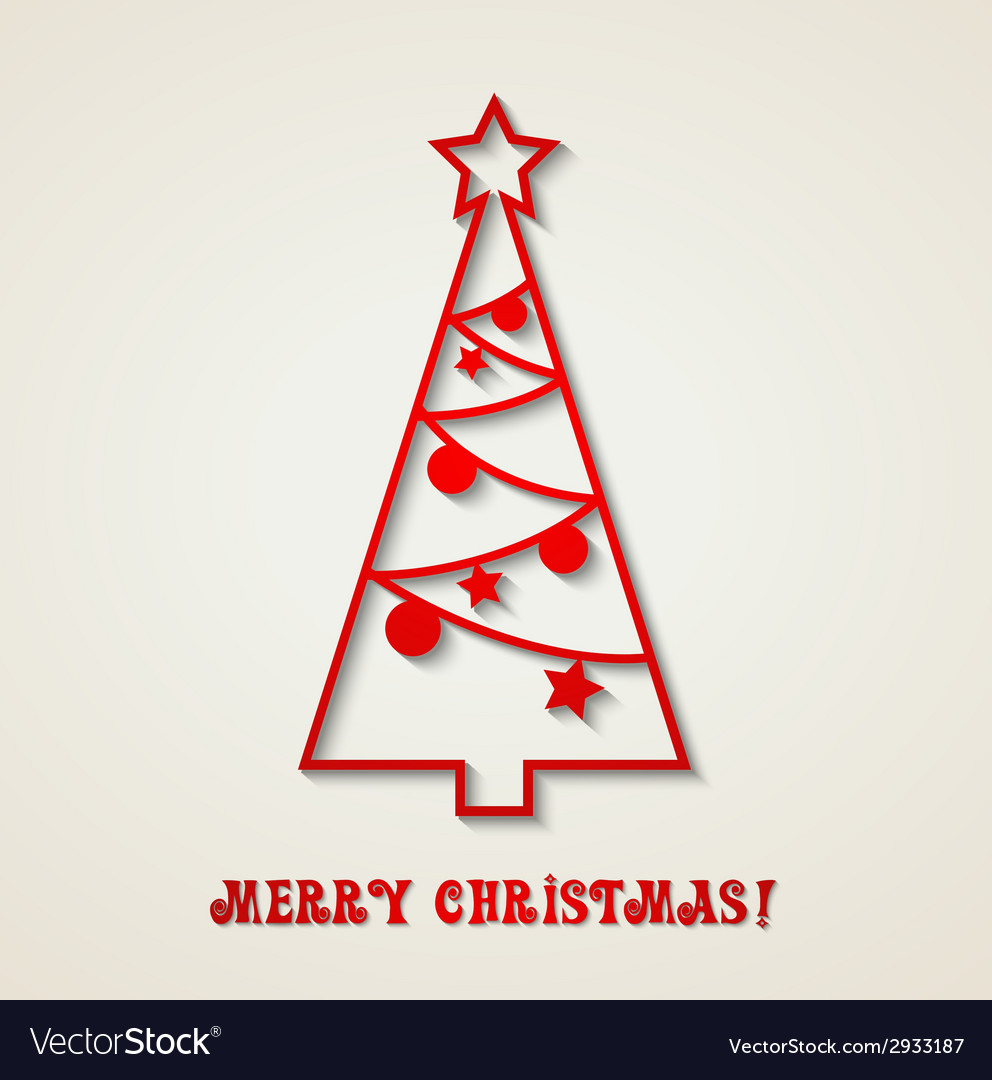 Merry christmas card Royalty Free Vector Image