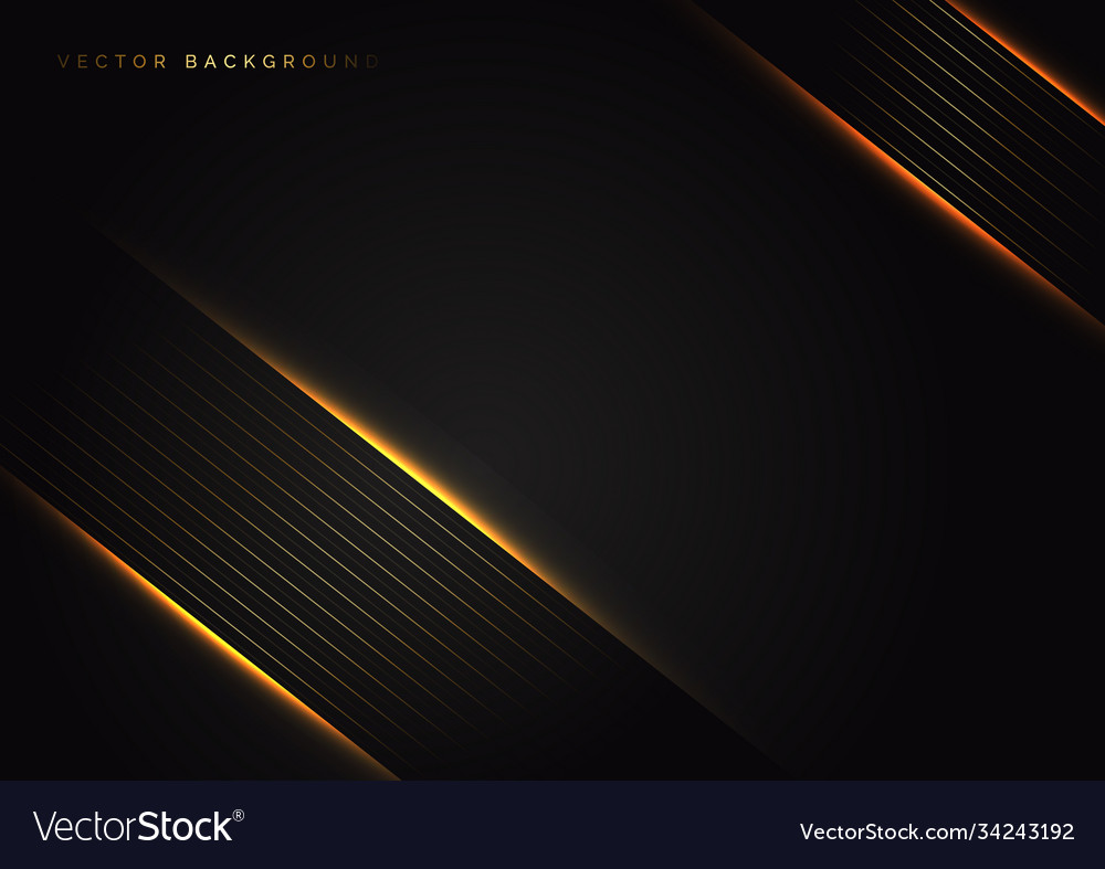 Abstract stripes golden lines diagonal overlap Vector Image