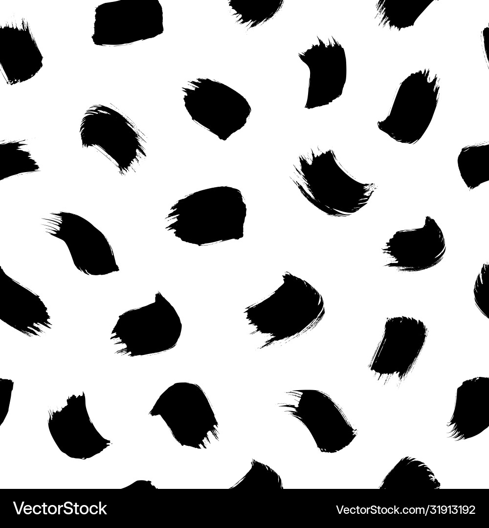 Brush strokes seamless pattern Royalty Free Vector Image
