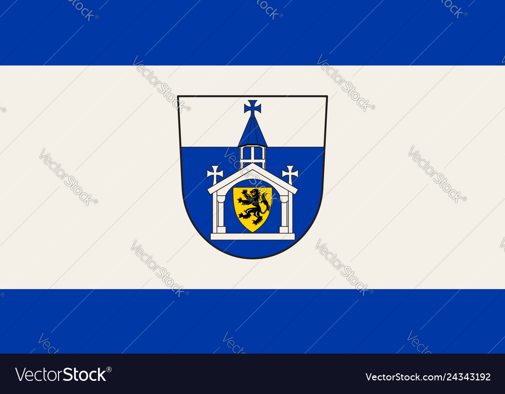 Flag of inden in north rhine-westphalia germany Vector Image