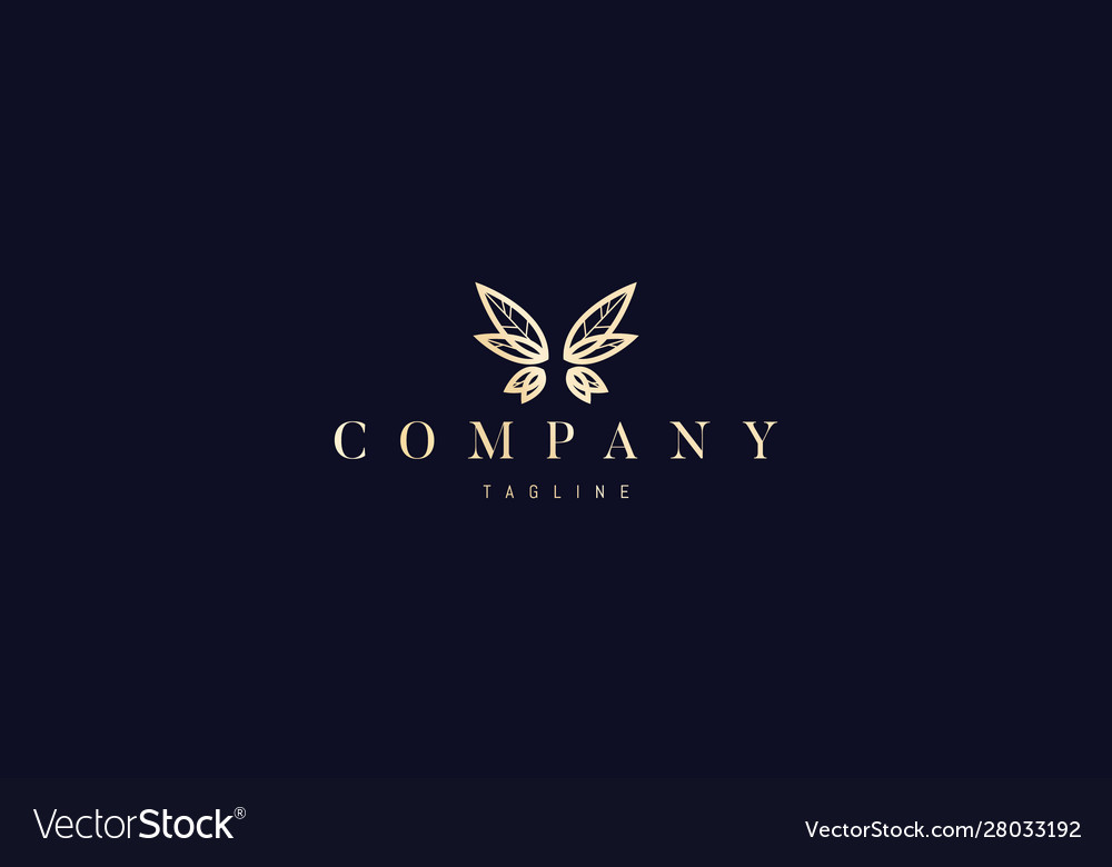 Golden logo on which abstract image Royalty Free Vector