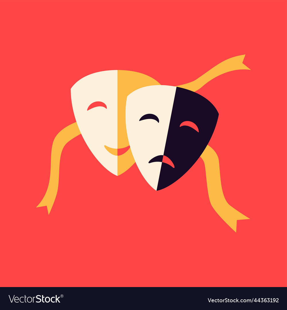 Theater mask symbols