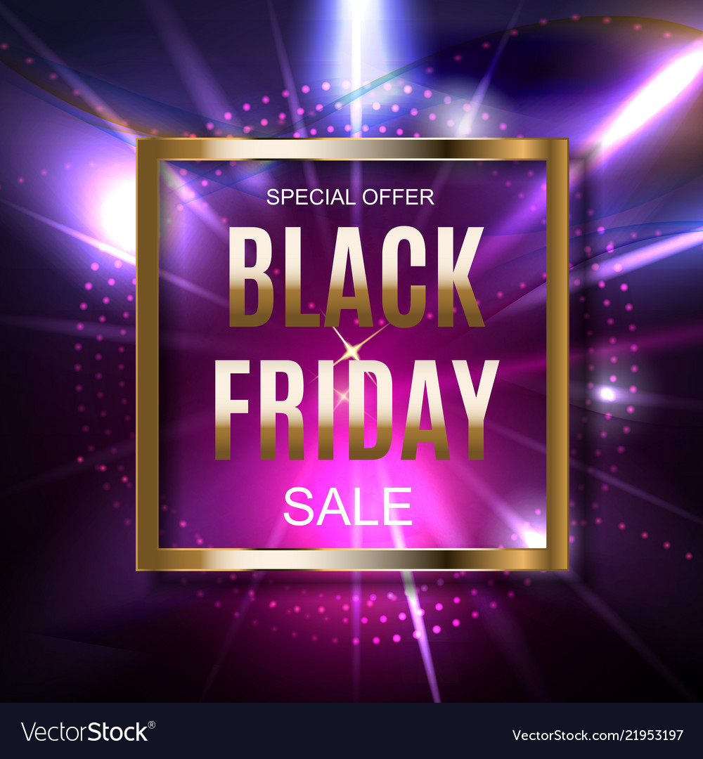 Black friday sale inscription banner design