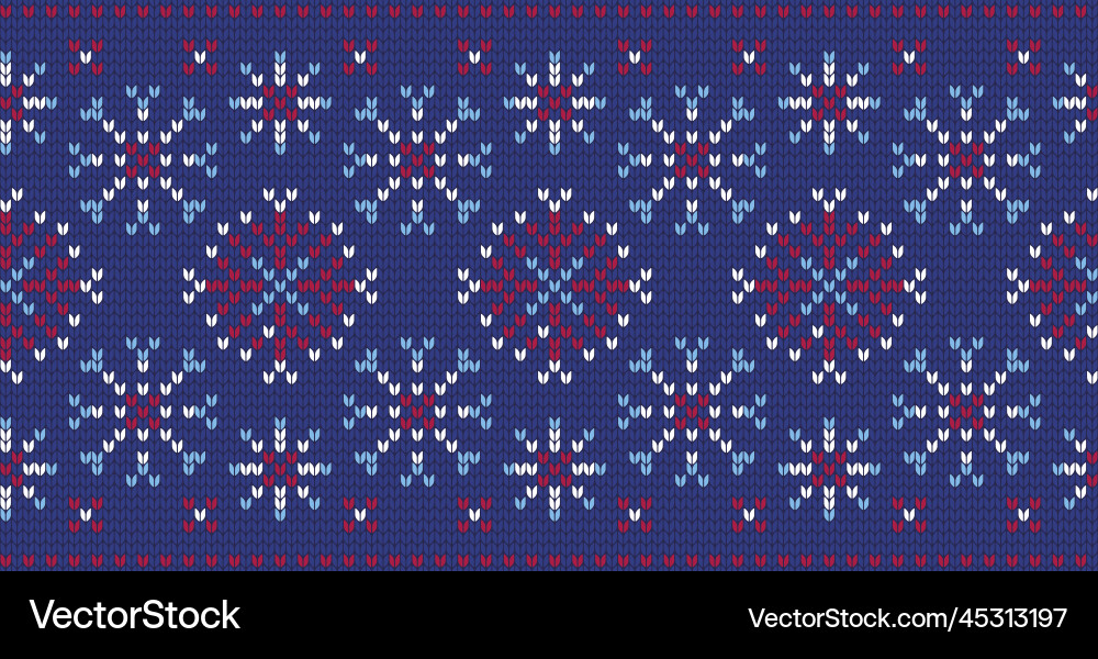 Knitted seamless pattern background Royalty Free Vector