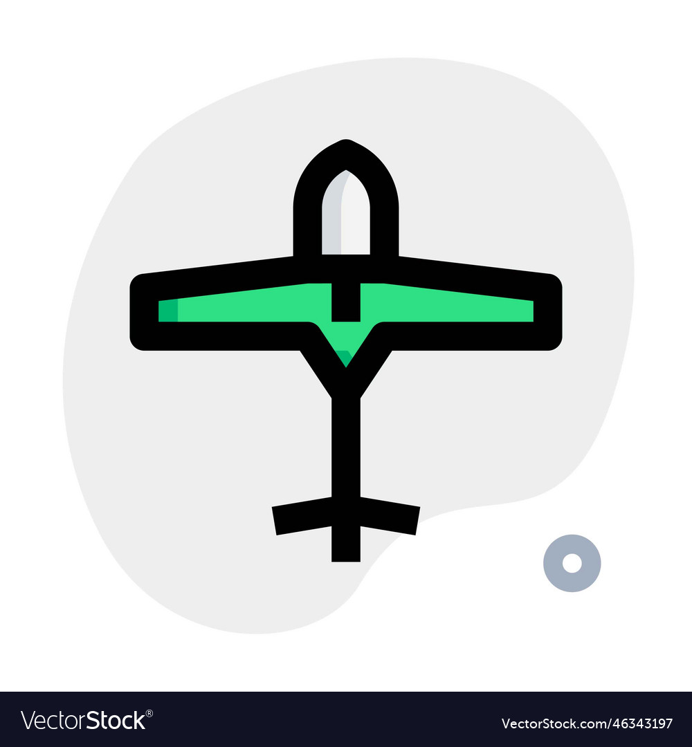 Large wing span equipped in motor glider Vector Image