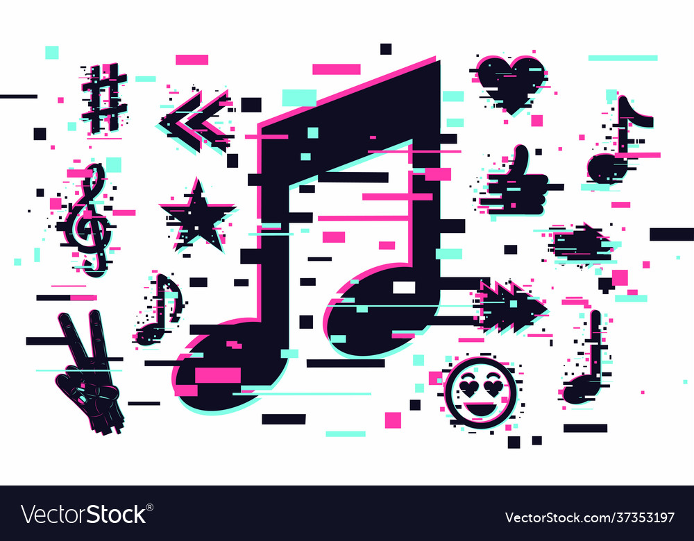 Music background musical sign modern Royalty Free Vector