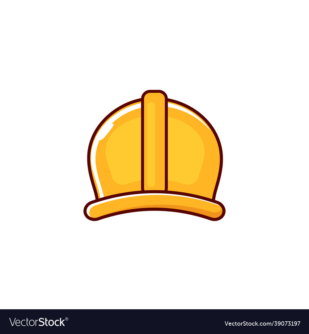 Safety helmet cartoon icon logo