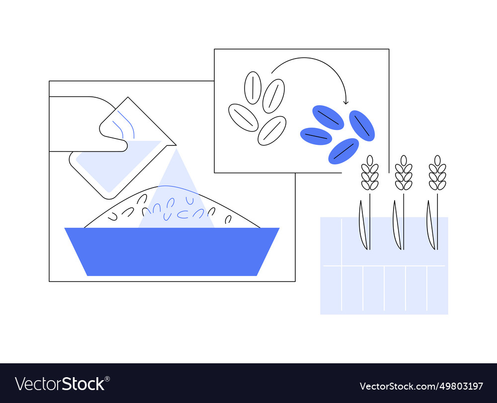 Seed treatment isolated cartoon