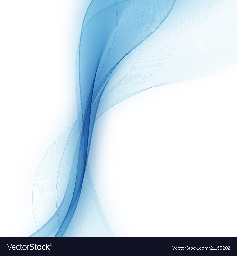 Abstract color wave design element blue wave Vector Image