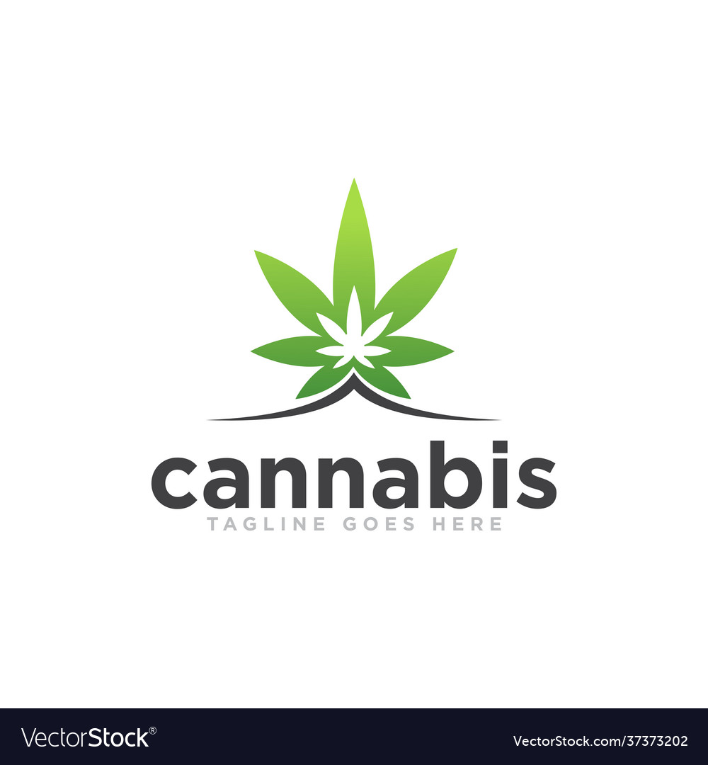 Cannabis or marijuana logo design