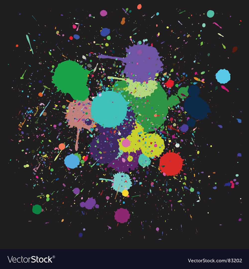 colorful splatter royalty free