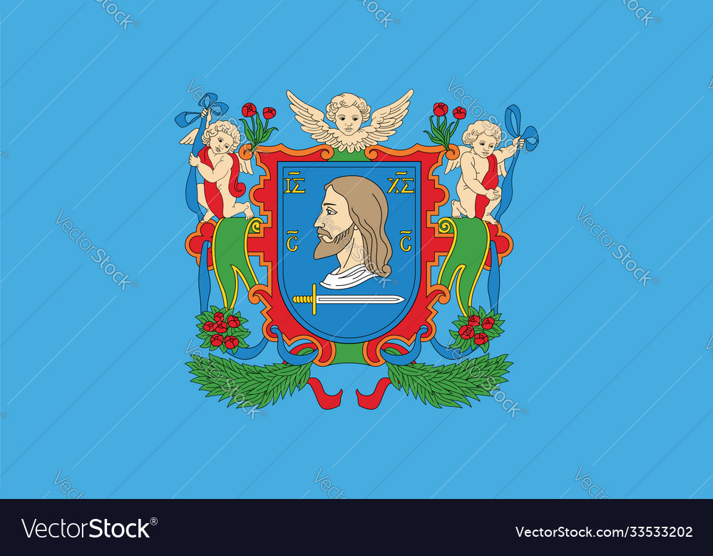 Flag vitebsk in republic belarus Royalty Free Vector Image
