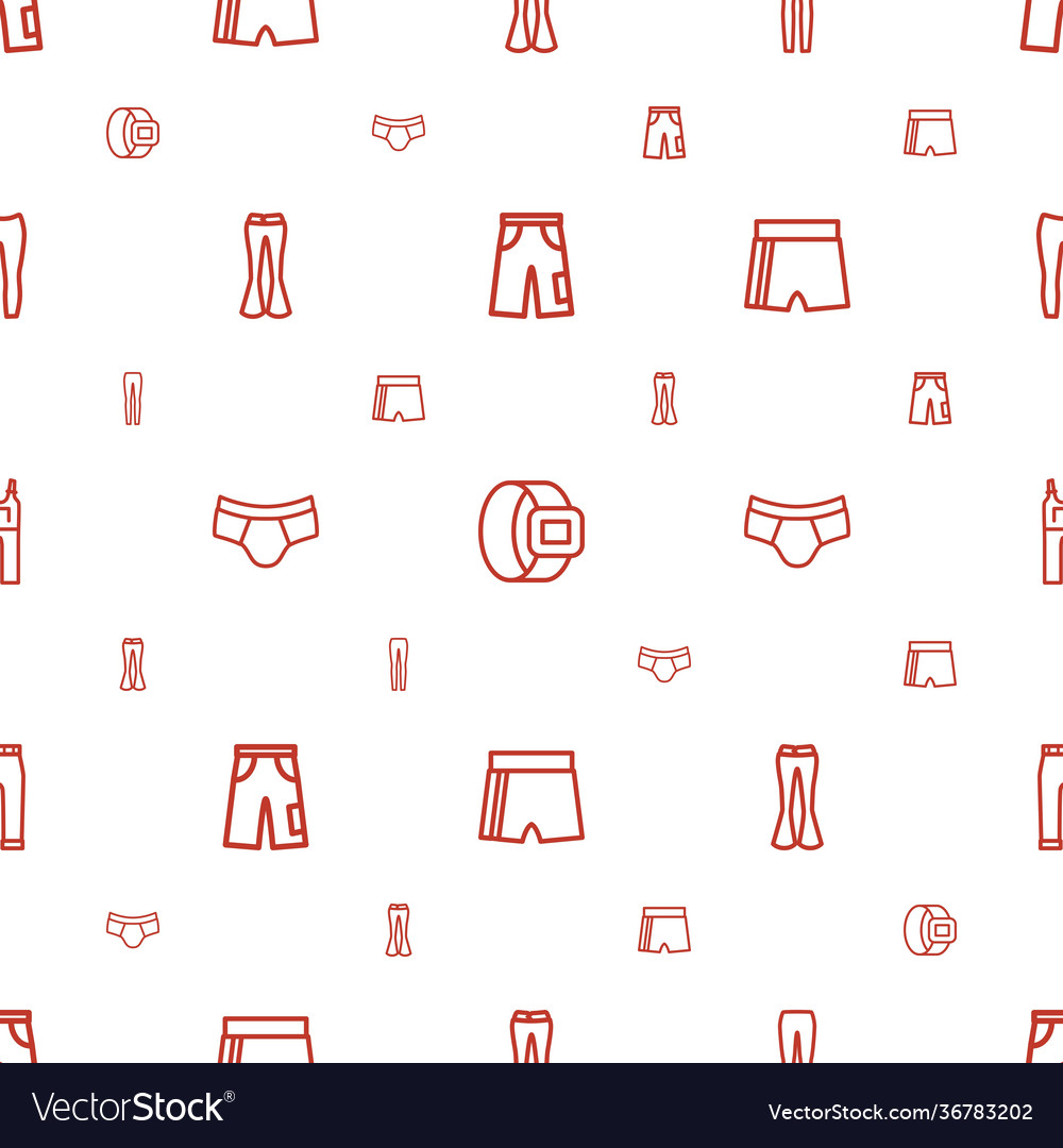 Pants icons pattern seamless white background