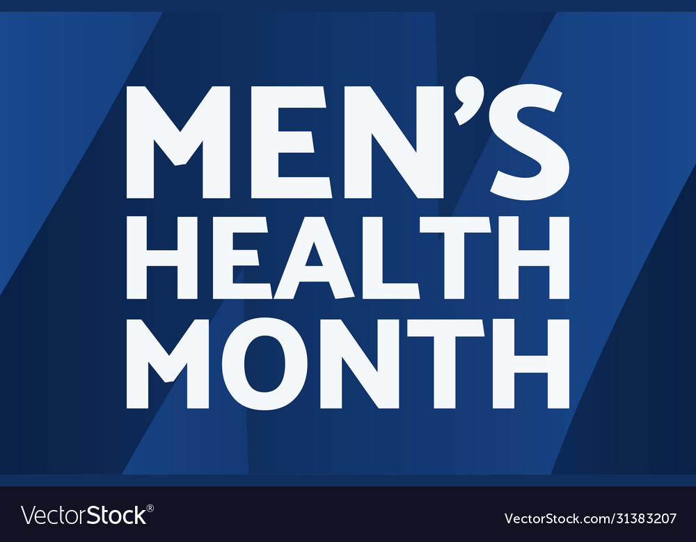 Mens Health Month Holiday Concept Template Vector Image