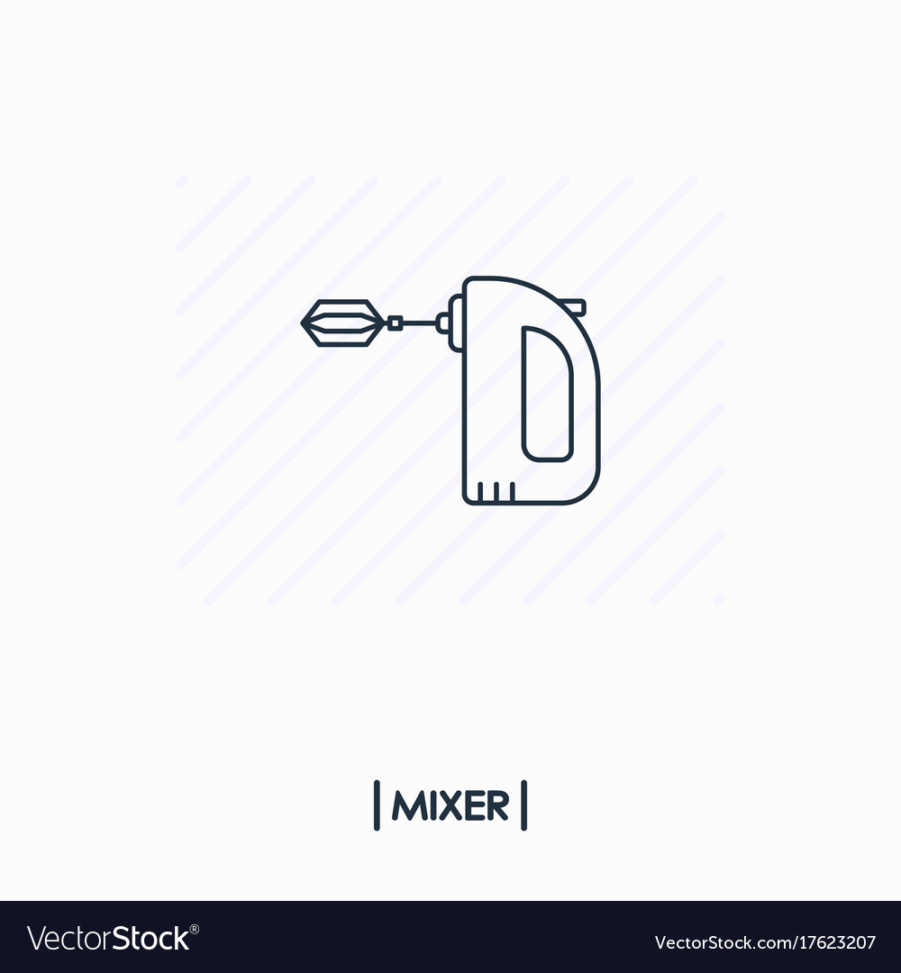 Mixer outline icon isolated