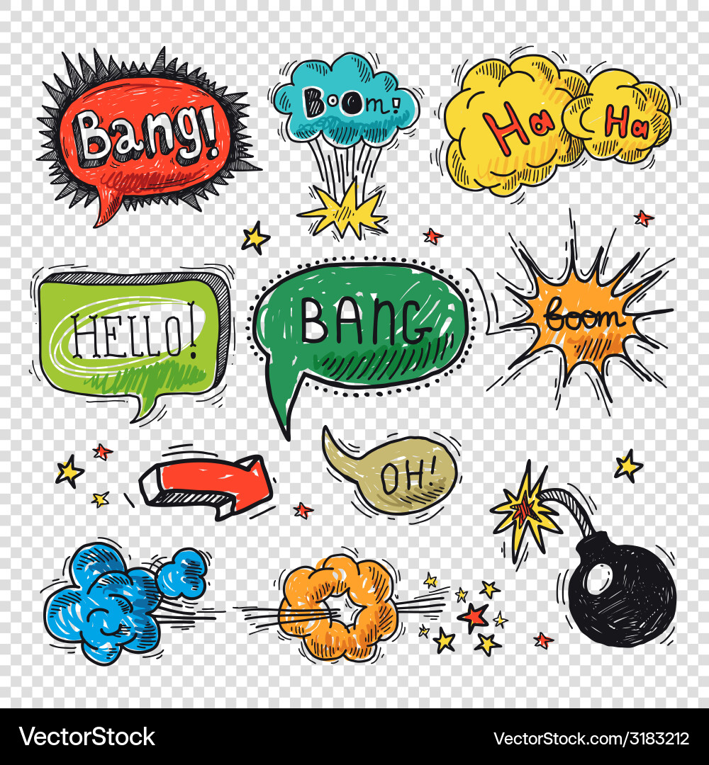 Comic speech bubble Royalty Free Vector Image - VectorStock