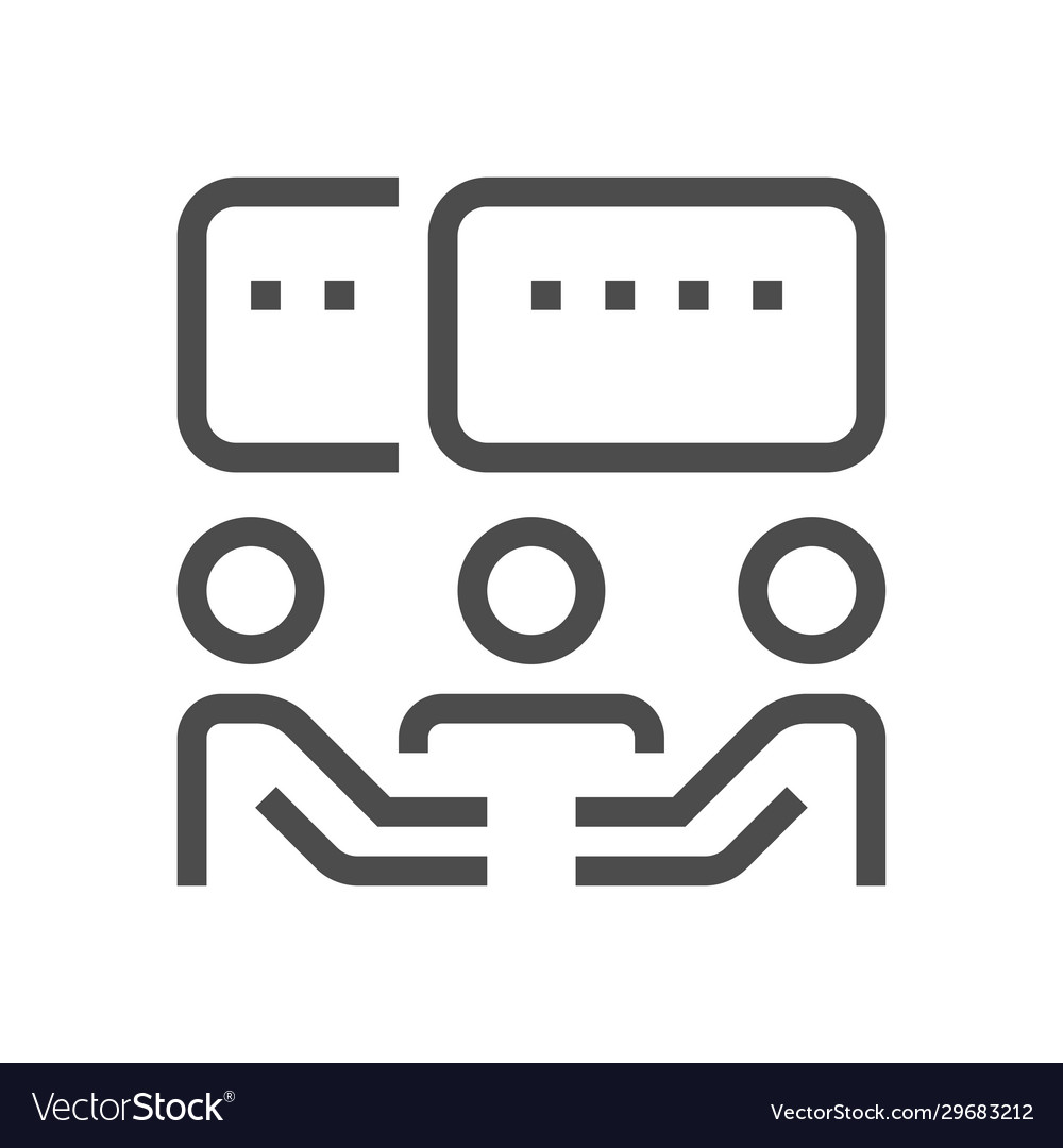 Meeting icon Royalty Free Vector Image - VectorStock