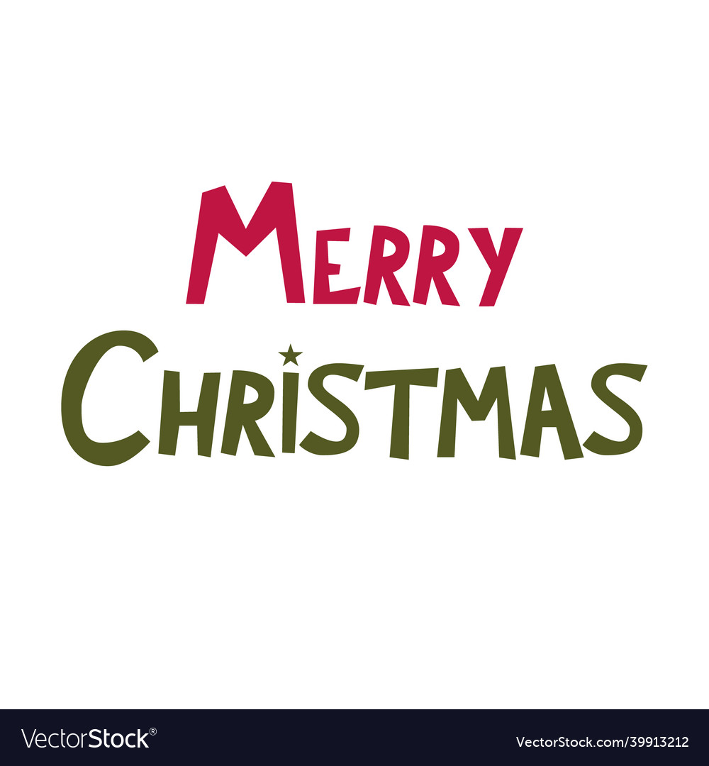 Merry christmas beautiful greeting card phrase