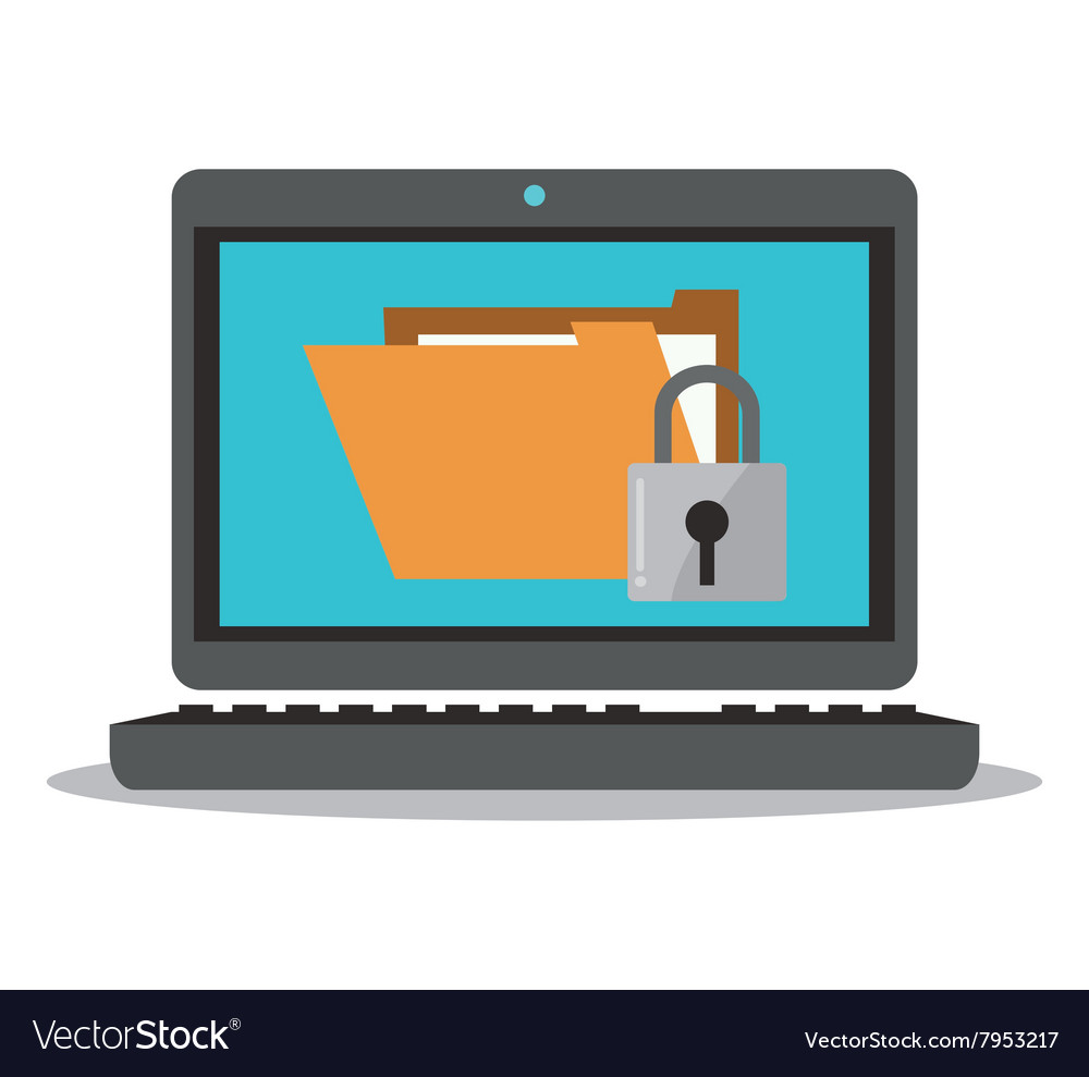 Cyber security design Royalty Free Vector Image