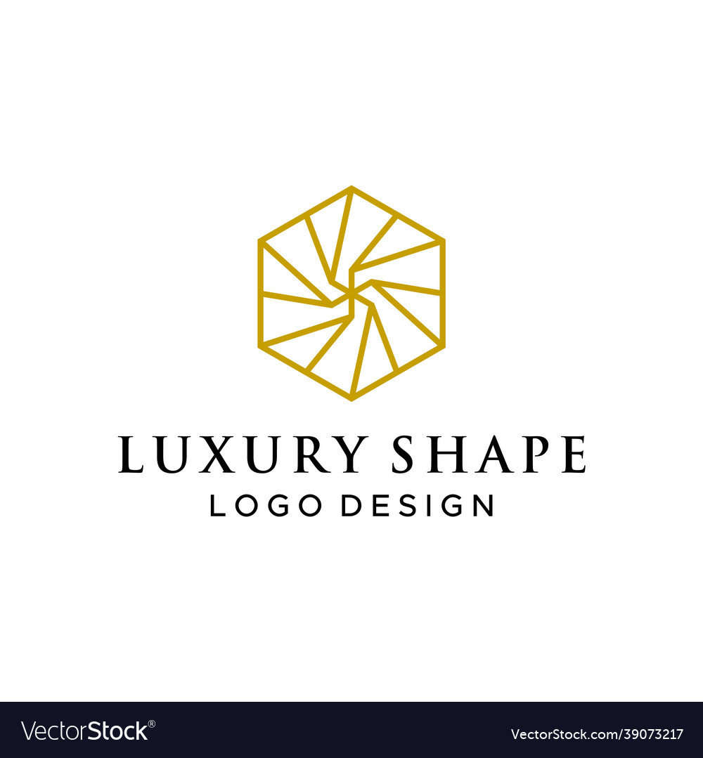 Luxury shape logo