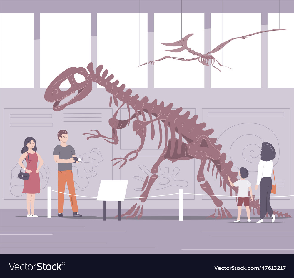 Paleontologisches Museum mit Dinosaurierskeletten