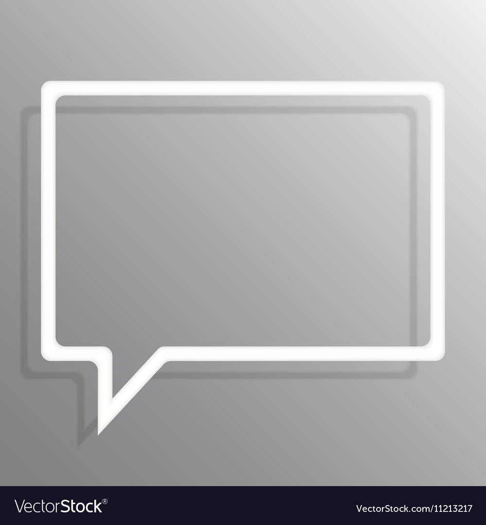 Paper Bubble Banner Frame Template For Design Vector Image