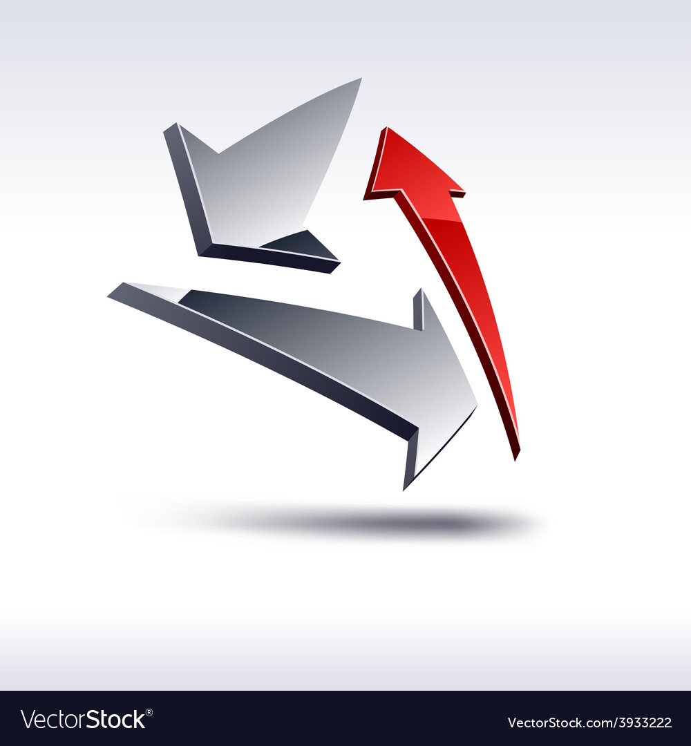 Abstract 3d icon Royalty Free Vector Image - VectorStock