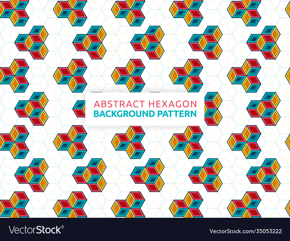 Futuristic abstract background hexagon geometric Vector Image
