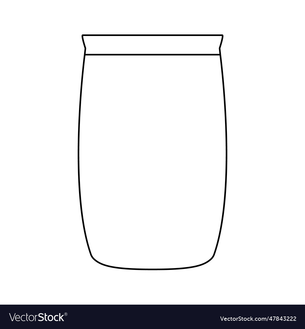 Icon of a jar with a lid Royalty Free Vector Image