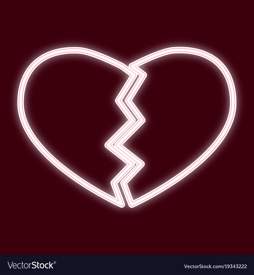 Image Of A Broken Heart Royalty Free Vector Image 7784