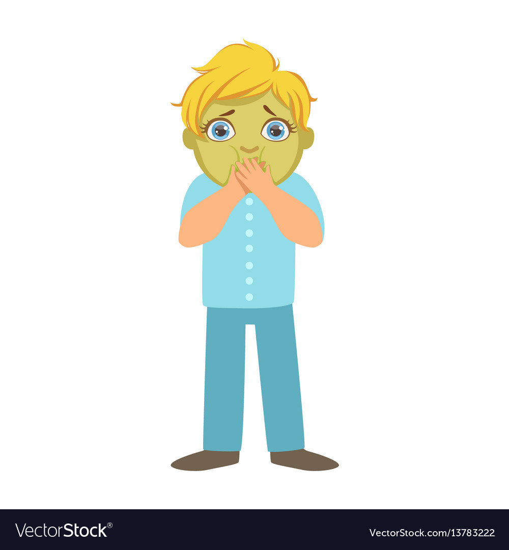 nauseous-boy-with-green-facesick-kid-feeling-vector-image