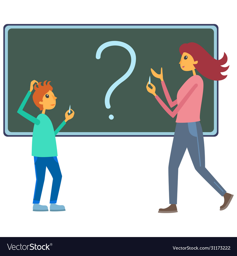 бухгалтер. женщина рисунок. учитель значок. School principal illustration. картинка учитель и ученик со знаками вопроса.