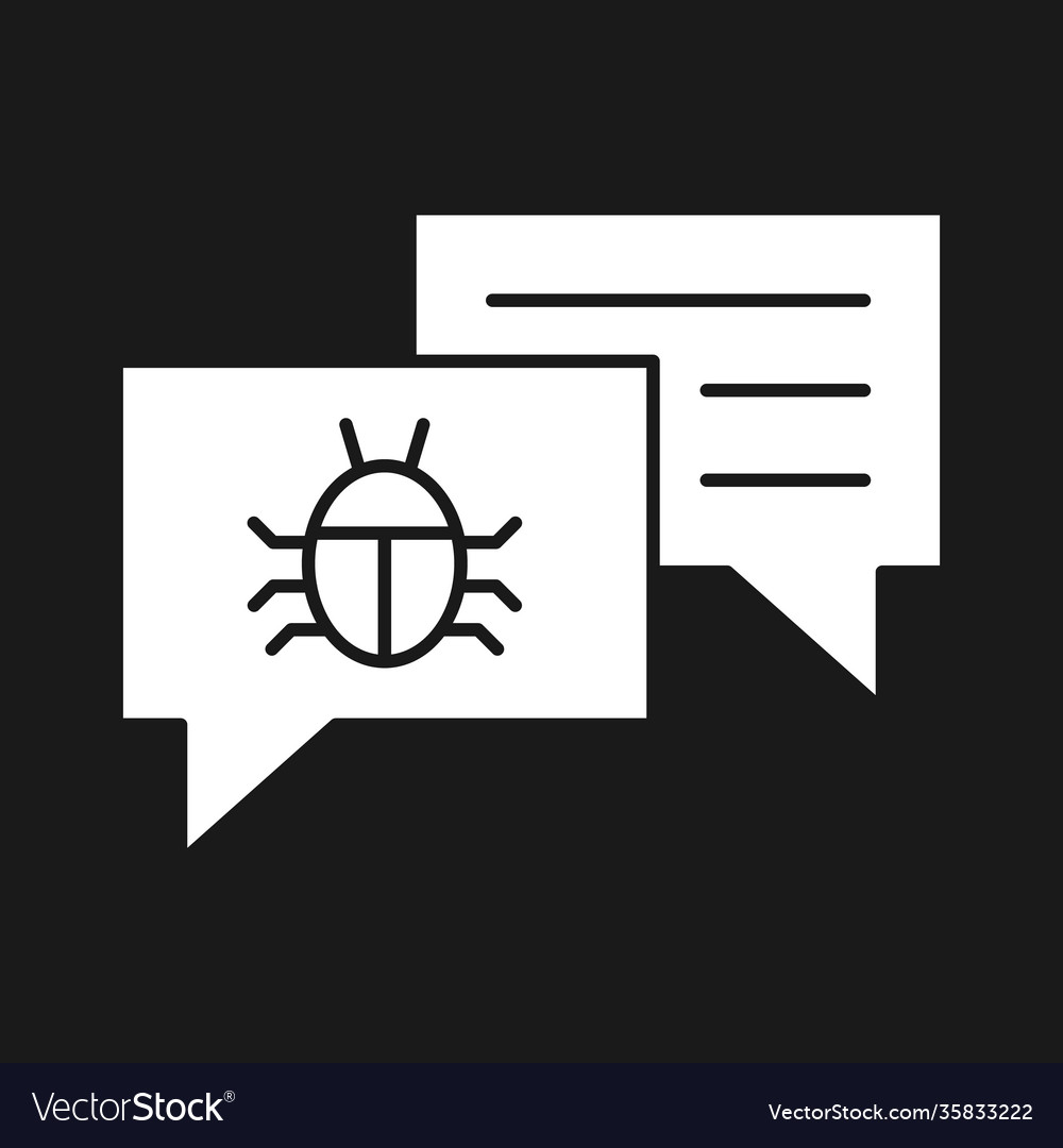 Virus conversation icon