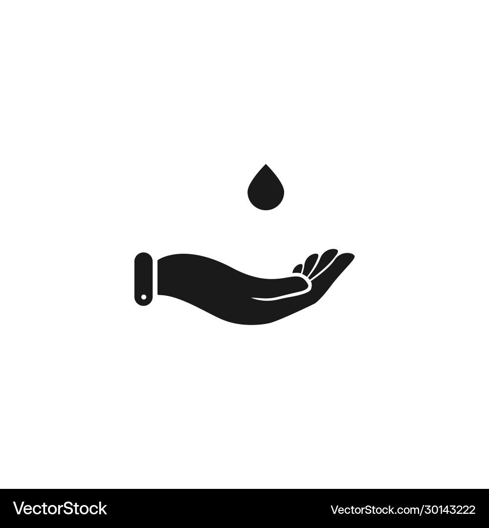 Wash hands icon hand hygiene and cleanliness Vector Image