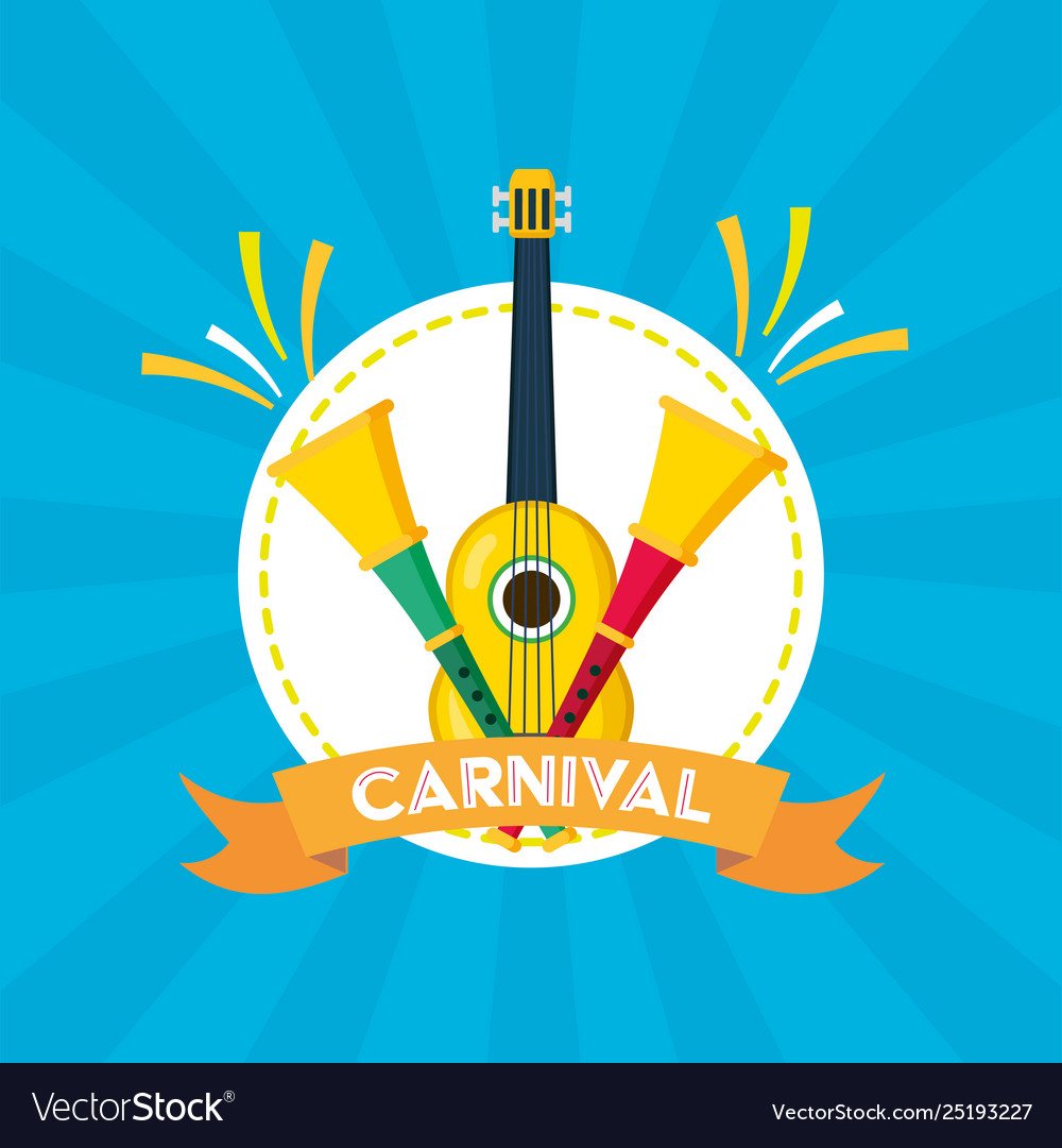 Brazil carnival festival Royalty Free Vector Image