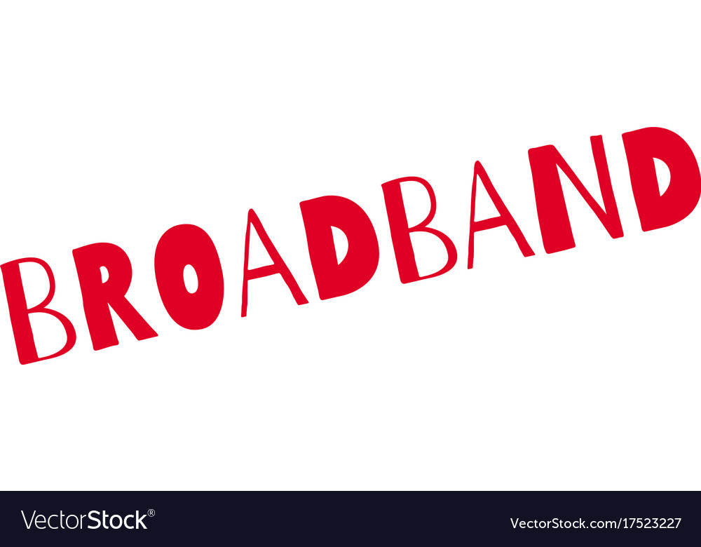 Broadband rubber stamp