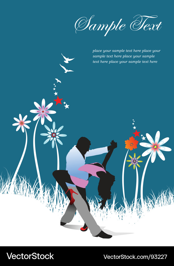 Couple dance Royalty Free Vector Image - VectorStock